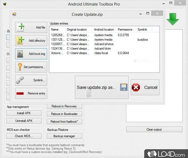 Tools for root, APK, flashing, recovery and more for Android phones - Screenshot of Android Ultimate Toolbox Pro