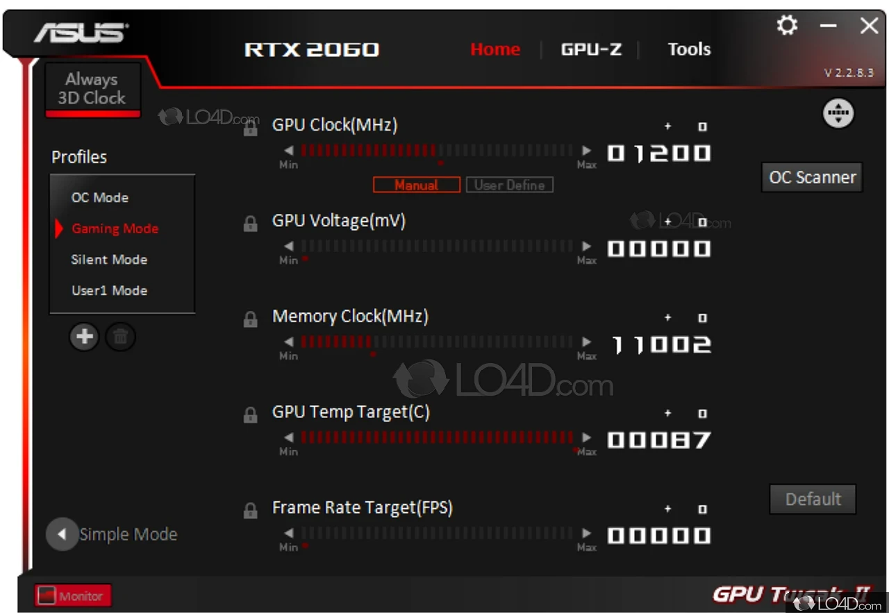 lugtfri Jeg har en engelskundervisning Pak at lægge ASUS GPU Tweak II - Download