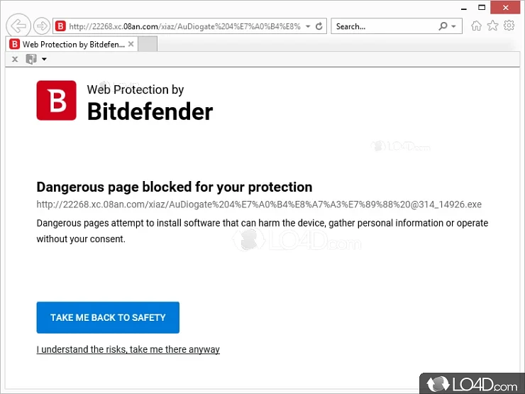 Protection against malware - Screenshot of Bitdefender Antivirus