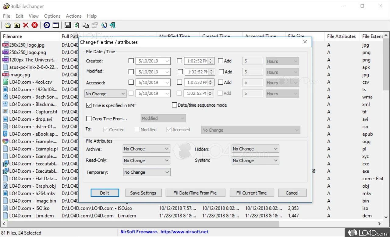 BULKFILECHANGER. Data file Changer.