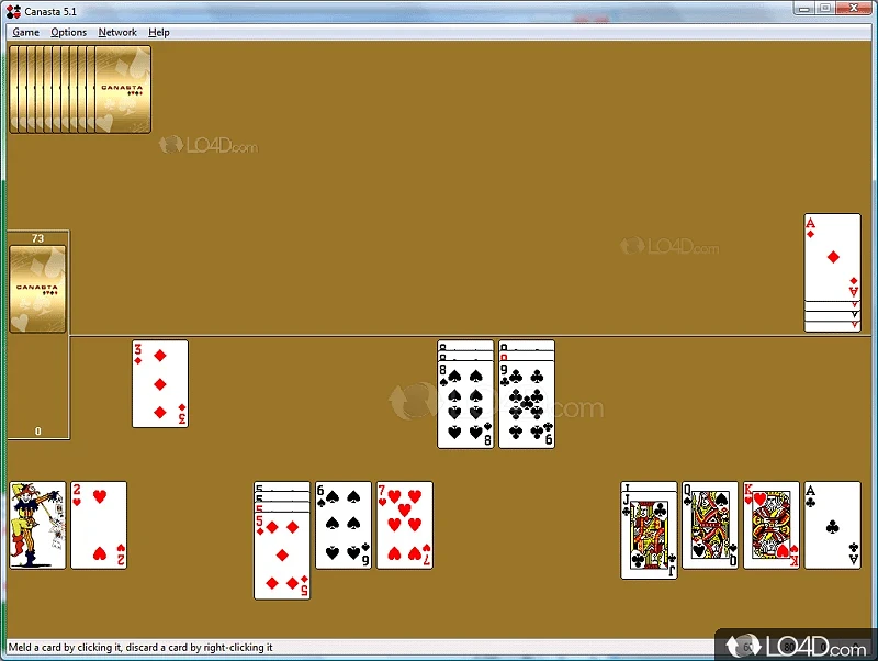 Canasta for Windows, brought to you by