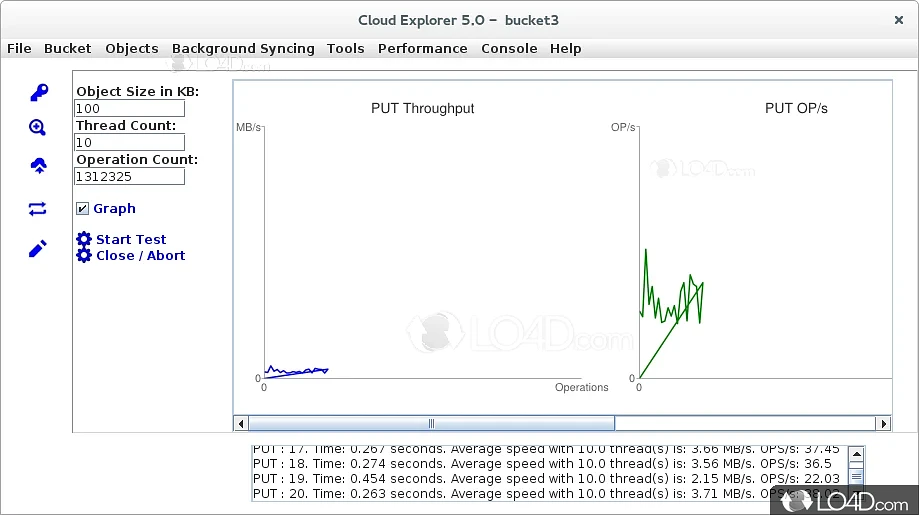 Dependable cloud service manager - Screenshot of Cloud Explorer