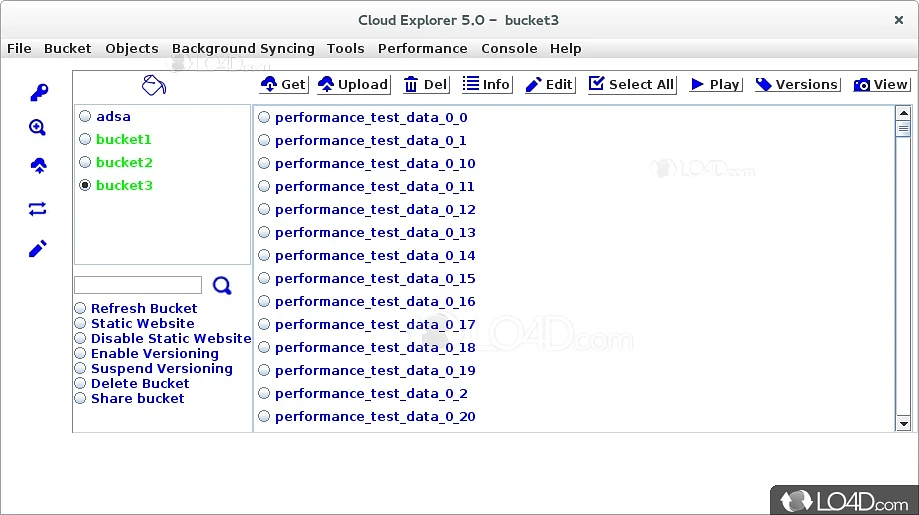 Intuitive file synchronizer - Screenshot of Cloud Explorer