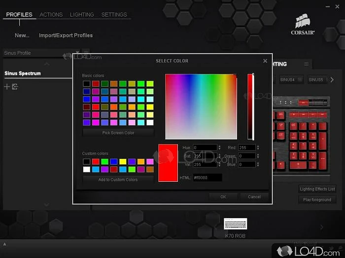 User-friendly management tool for all your Corsair peripherals - Screenshot of Corsair Utility Engine