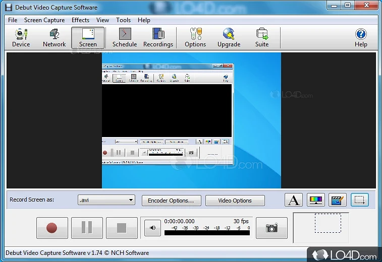 Debut Video Capture Software Screenshots