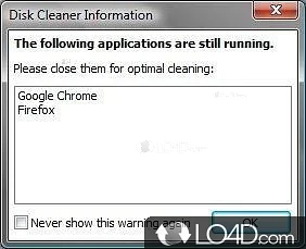 Choose items you want to clean - Screenshot of Disk Cleaner