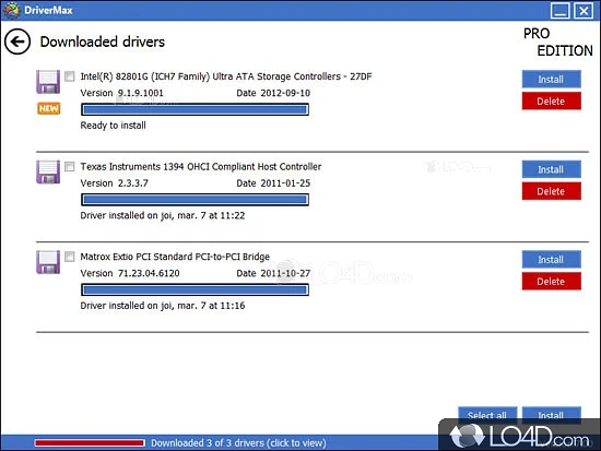 Create and restore backups - Screenshot of DriverMax