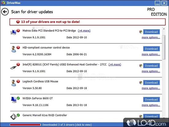 Helps you upgrade your system - Screenshot of DriverMax