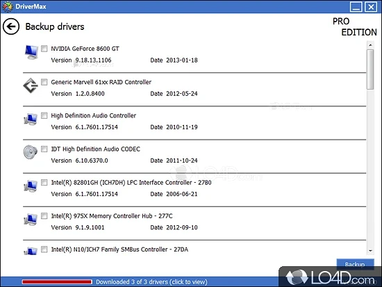 Update all drivers - Screenshot of DriverMax