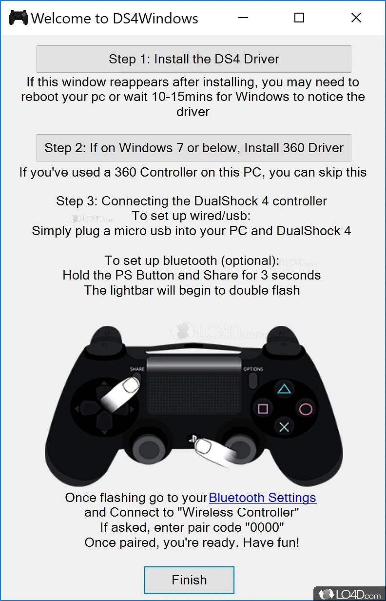 Ps4 controller store on pc ds4windows