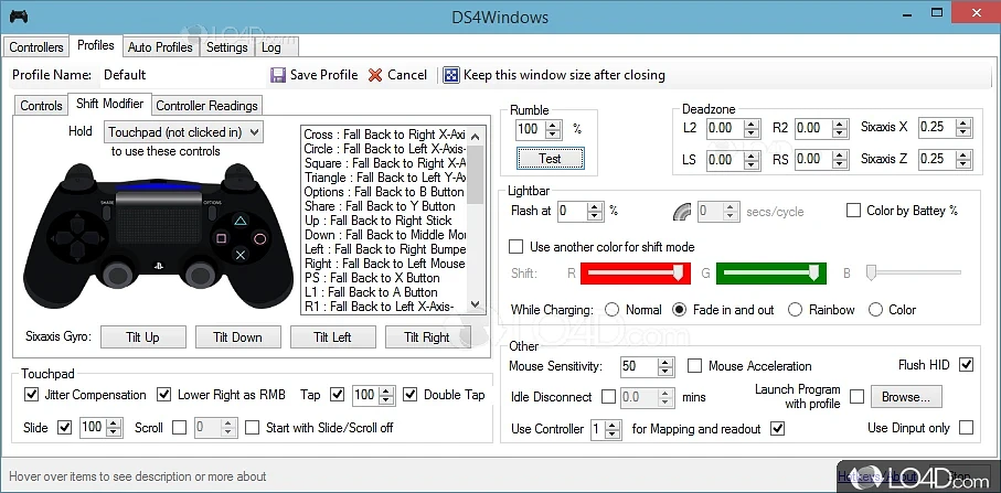 Ds4windows vibration clearance