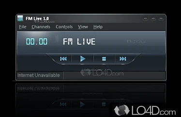 Quality radio streaming app with a look and support for bookmark management, recordings (to WAV) and task scheduling - Screenshot of FM Live