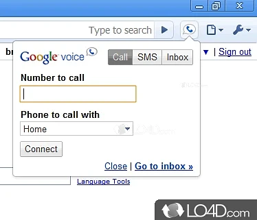 Make online VoIP telephone and video conference calls from Gmail - Screenshot of Google Voice and Video Chat