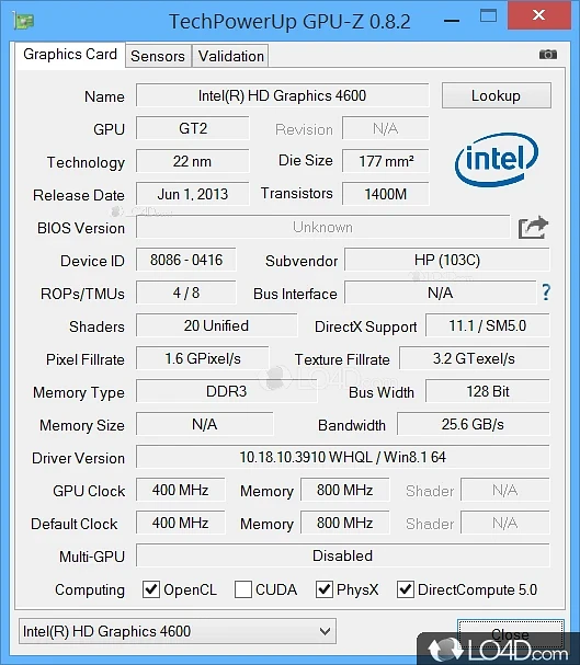 GPU-Z Graphics Card GPU Information Utility