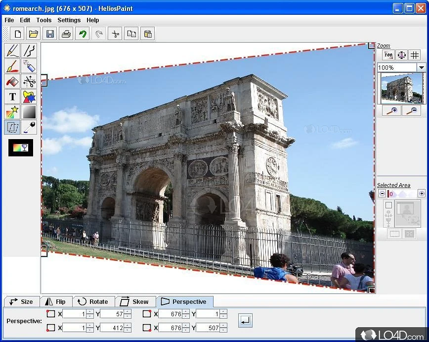 Easy photo and drawing editor with varied tools - Screenshot of HeliosPaint