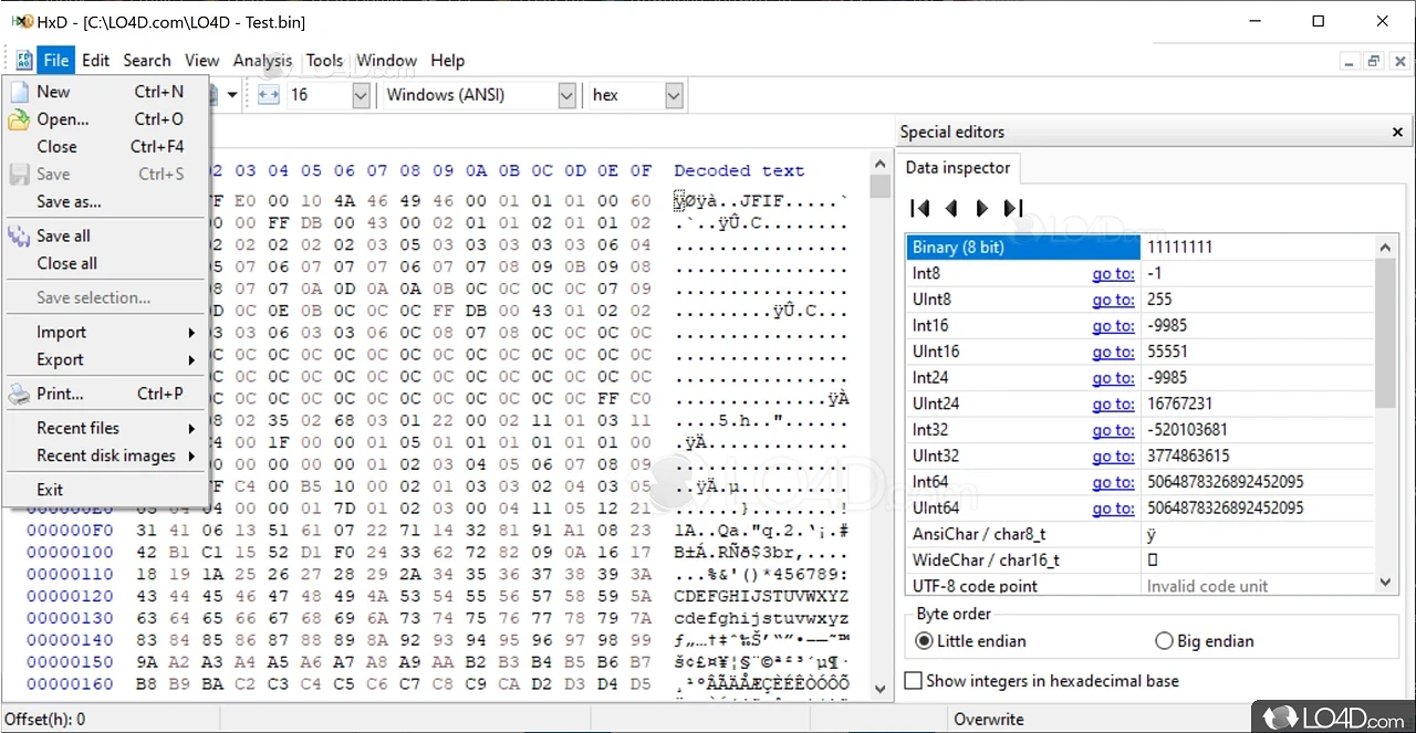 HxD - Freeware Hex Editor and Disk Editor