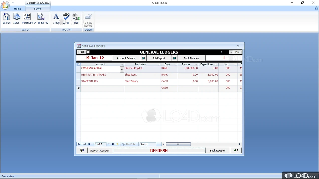 Shopbook screenshot