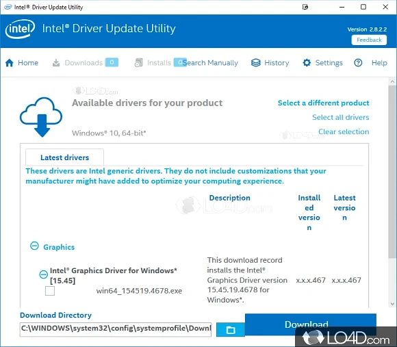 A handy utility for keeping your system working smoothly - Screenshot of Intel Driver & Support Assistant