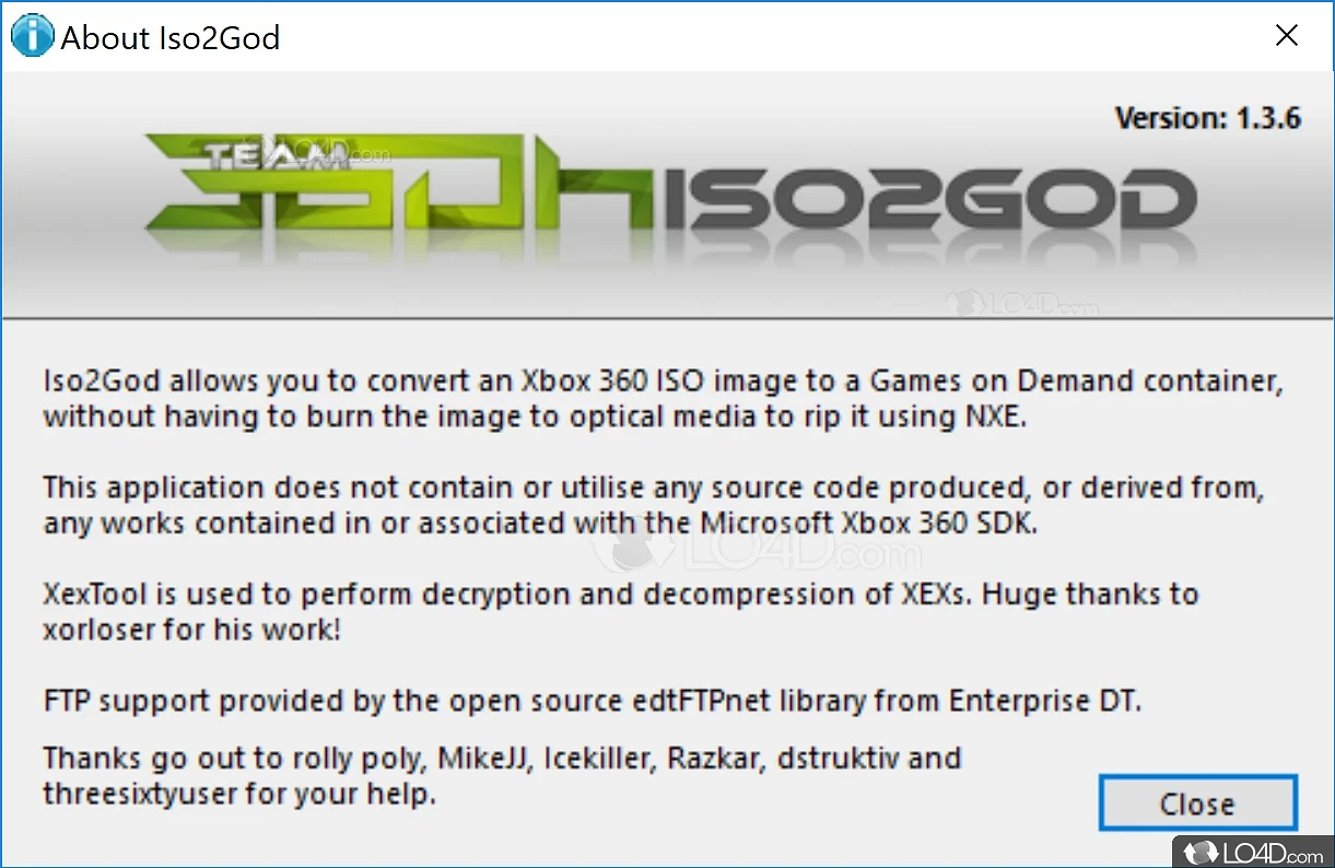 ISO2GOD v1.3.6 Download - Convert Xbox 360 XGD3 ISO's to GOD's