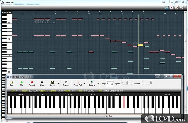 MidiPiano - MIDI File Player/Recorder