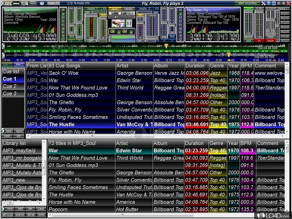 Scratch mixer with BPM detector - Screenshot of MiXimum