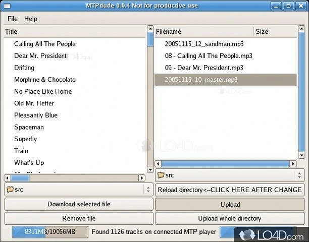Create Media Transfer Protocol (MTP) implementations, allowing content management on any device with storage - Screenshot of Media Transfer Protocol Porting Kit