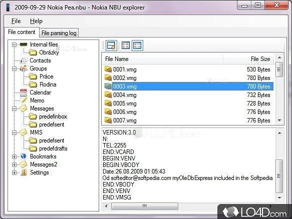 User-friendly layout - Screenshot of NbuExplorer