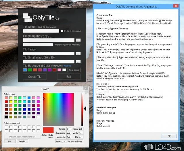 Customize the look and feel of your start menu - Screenshot of OblyTile