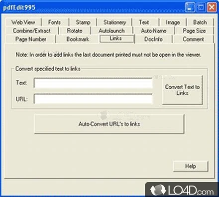 For PDF publishing and editing - Screenshot of PdfEdit995