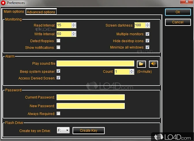Create encryption codes for data - Screenshot of Predator