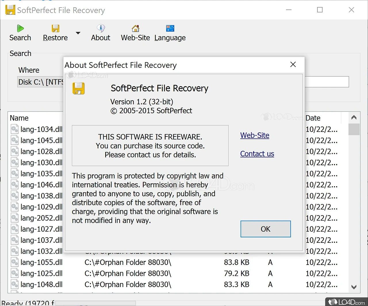 SoftPerfect File Recovery : rescue and restore accidentally