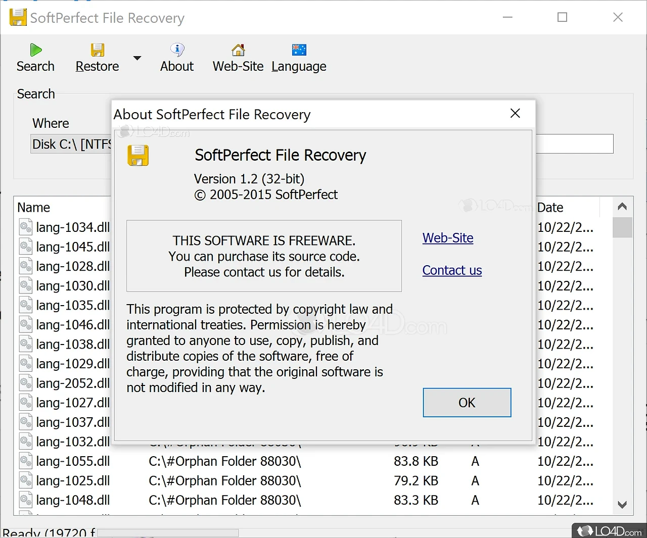 SoftPerfect File Recovery : rescue and restore accidentally deleted data