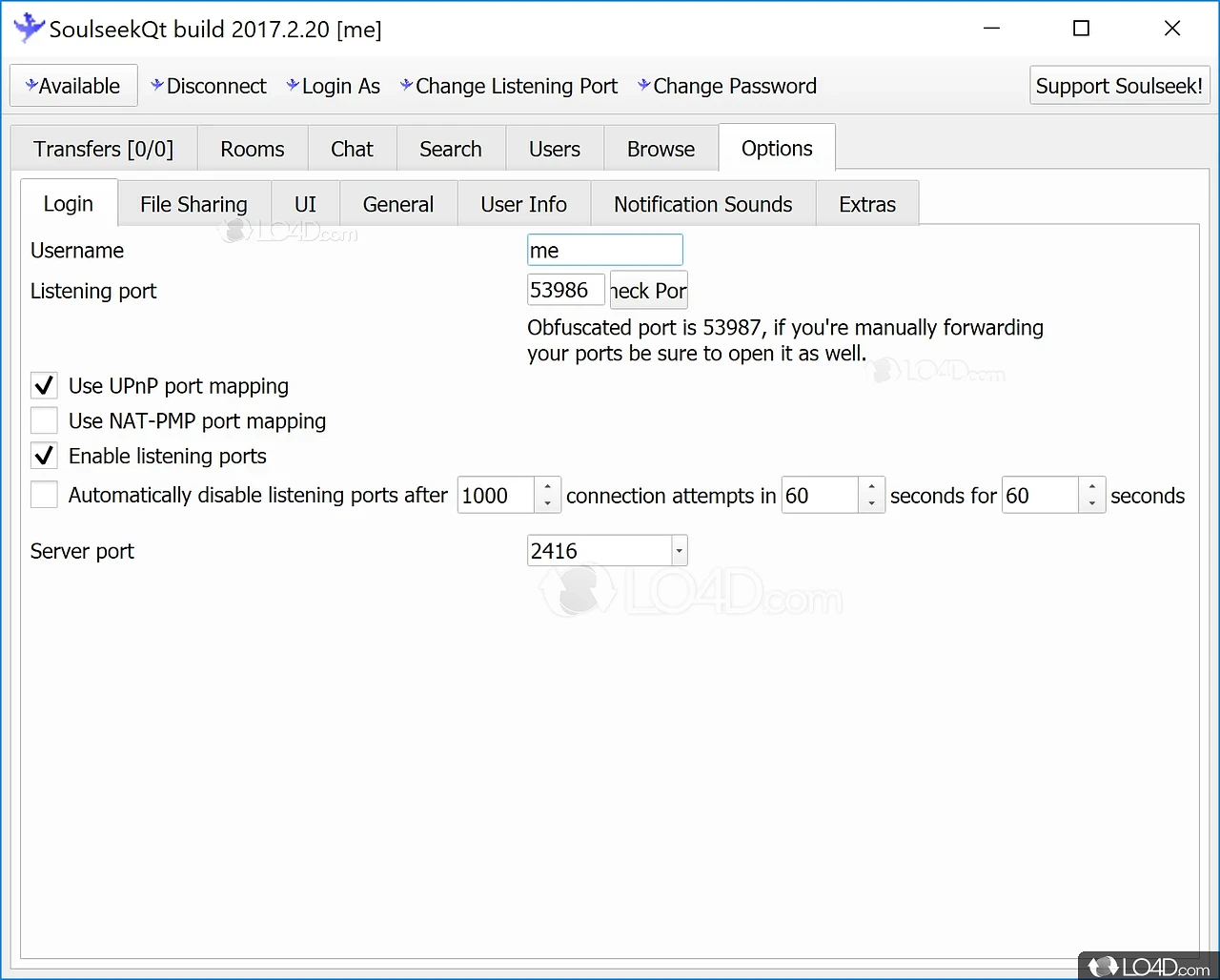 SoulSeek Stats Download - Upload/download logging utility for