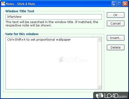 Unobtrusive running mode - Screenshot of Stick-a-Note