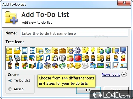 Swift To-Do List: User interface - Screenshot of Swift To-Do List