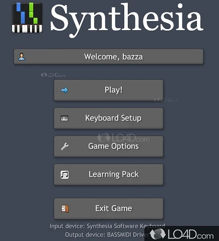 Learn piano in an easy way - Screenshot of Synthesia