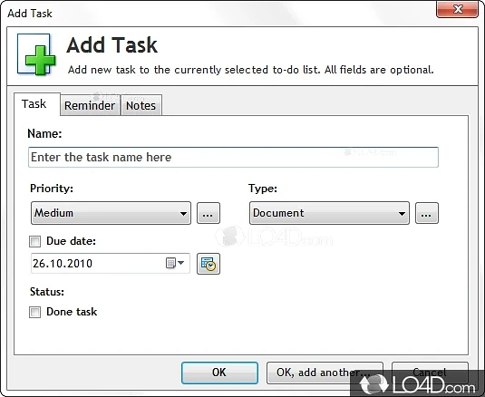 A handy to-do list for your daily tasks - Screenshot of Task List Guru