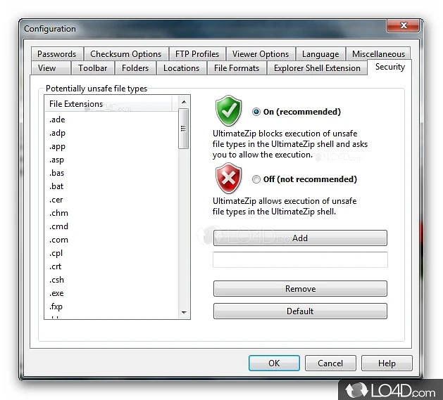 UltimateZip Download - Create, encrypt and extract archive files