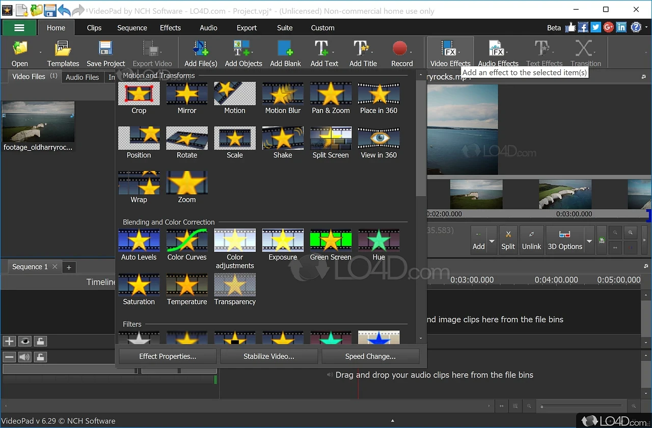 VideoPad Video Editor Lite : NCH Software : Free Download, Borrow, and  Streaming : Internet Archive