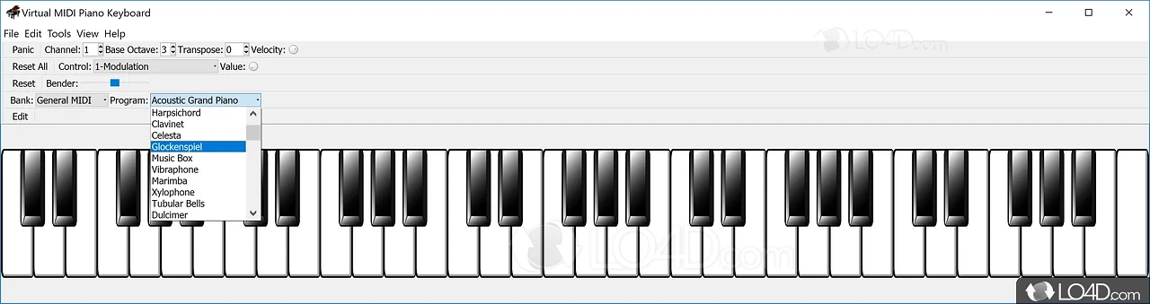 virtual xylophone keyboard