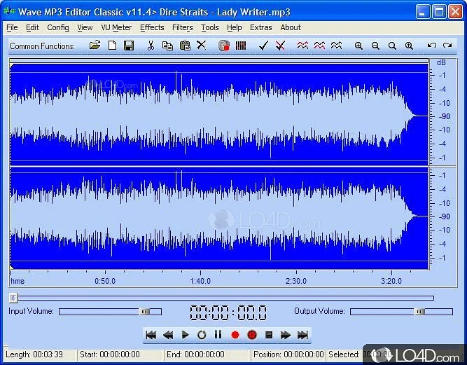WAVster is an advanced audio editing/ recordi - Screenshot of Wave MP3 Editor