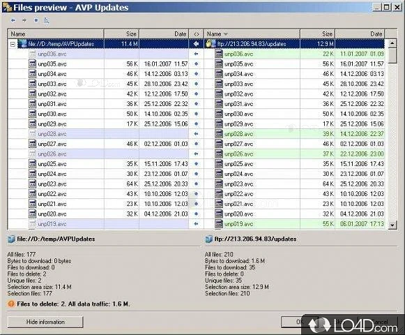 WebSynchronizer screenshot