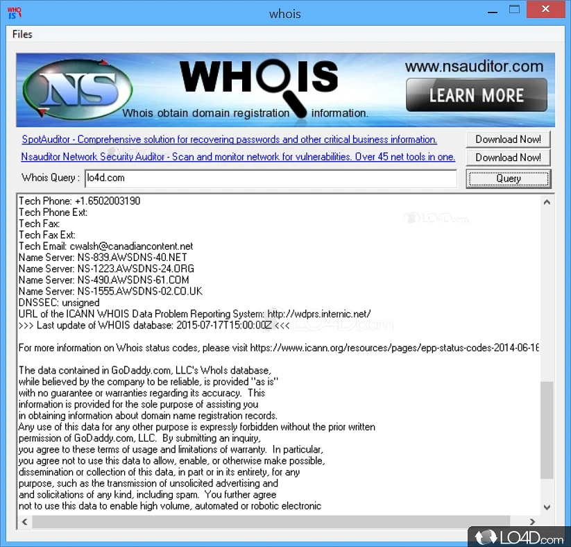 Whois IP lookup - Software Downloads