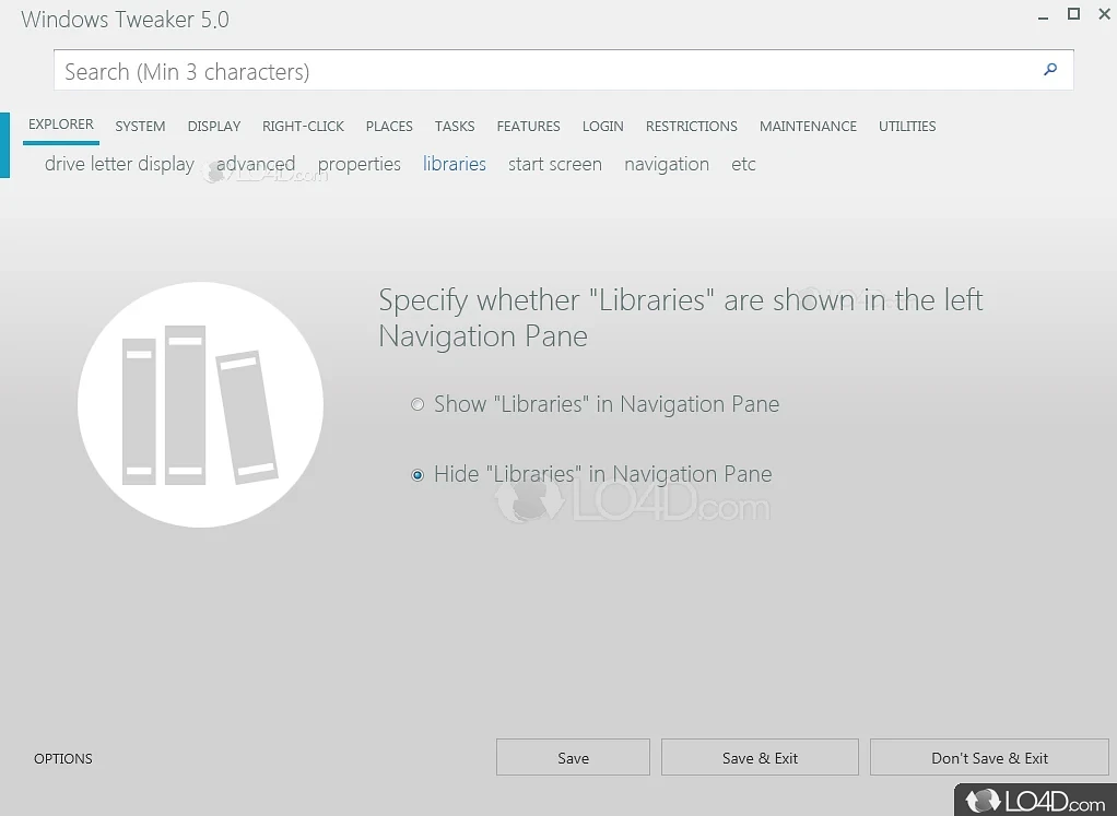 Restrictions and scheduling a computer shut down - Screenshot of Windows Tweaker