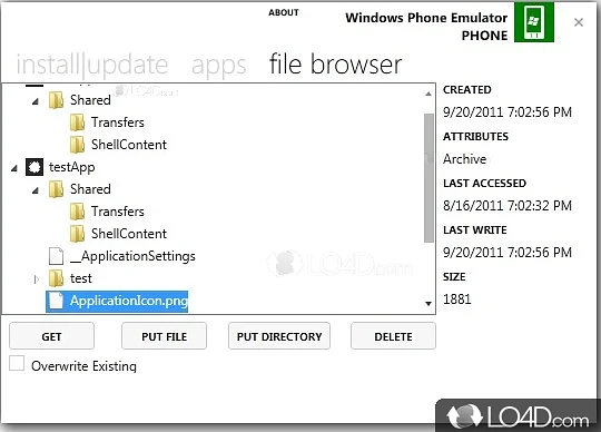 Natural extension to the developer tools that come with Windows Phone SDK - Screenshot of Windows Phone Power Tools