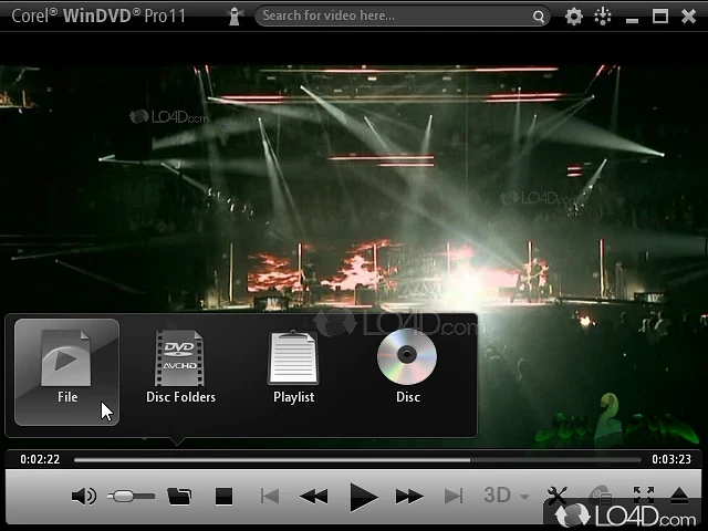 WinDVD: Take a screenshot - Screenshot of WinDVD