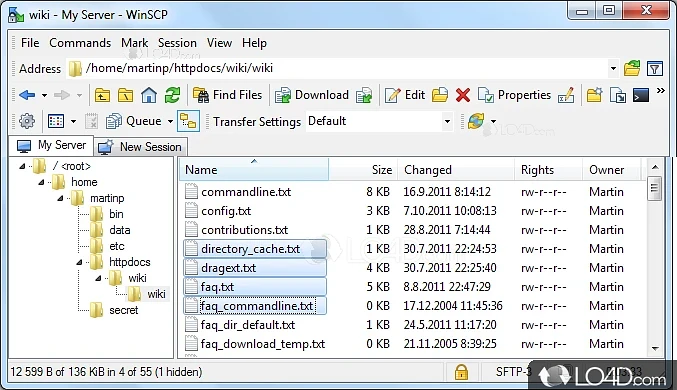 WinSCP isn't the most user-friendly FTP client out there, but it must be one of the most secure - Screenshot of WinSCP Portable
