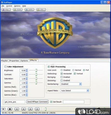 XULPlayer: User interface - Screenshot of XULPlayer