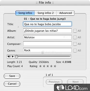 Efficiently manages iPod music collection - Screenshot of YamiPod for Windows