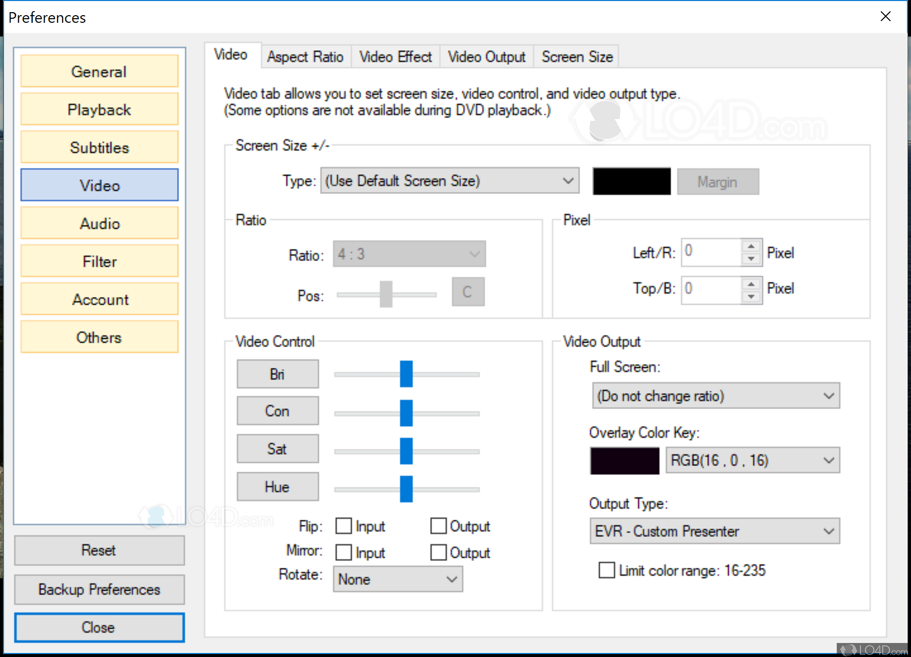 gom player settings